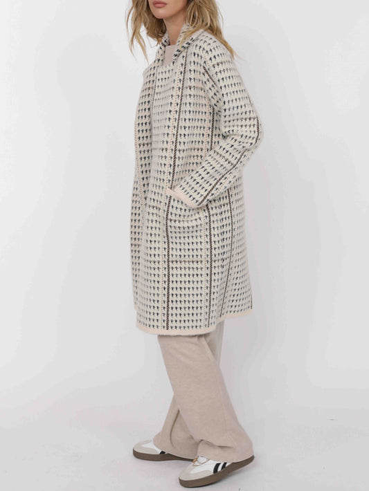 The Marceau Houndstooth Coat