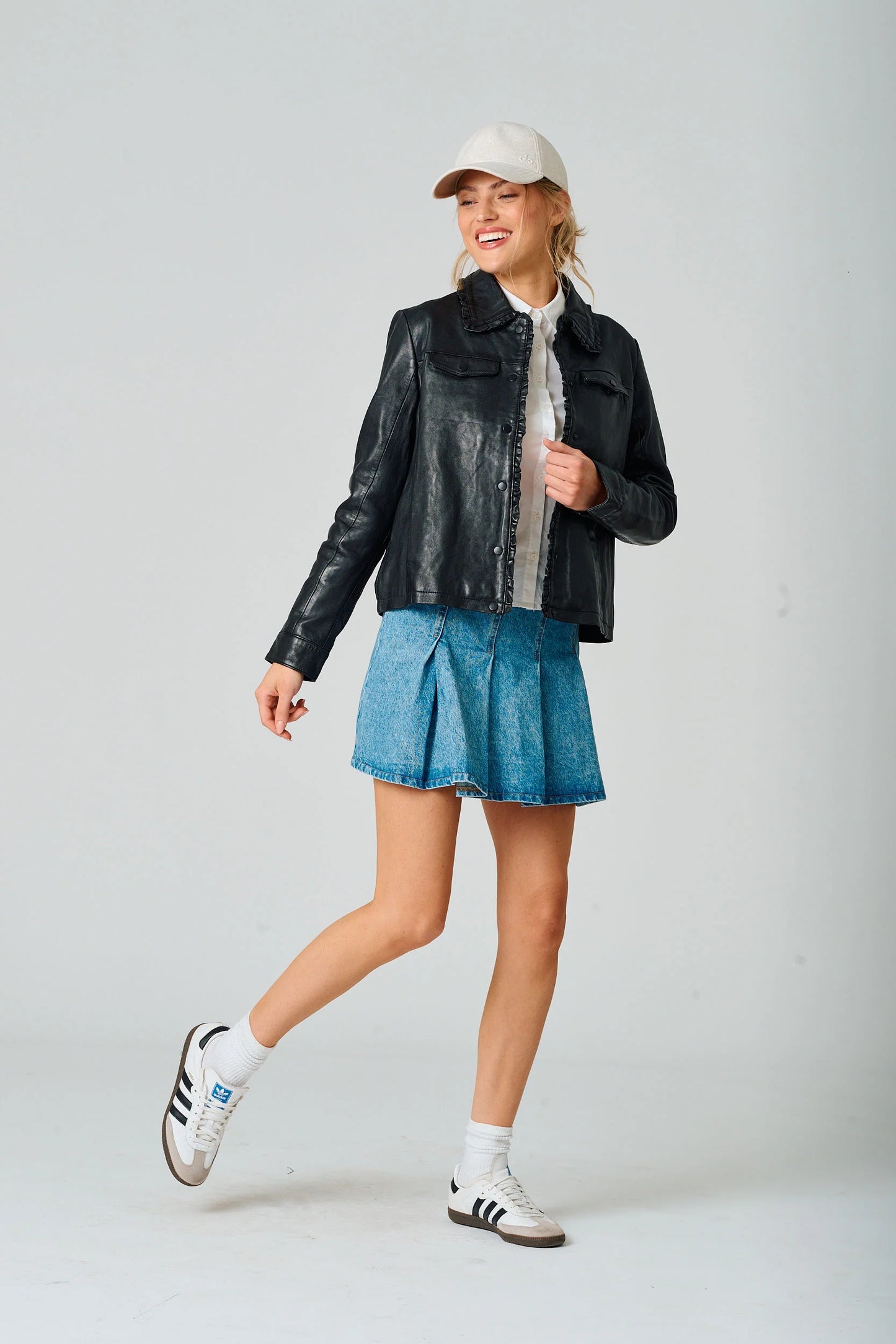 The Limma Leather Coat by Mauritius